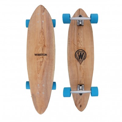 weston longboard wooden skateboard